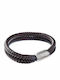 Armband Hand Braun Leder Edelstahl Br-art00274kl