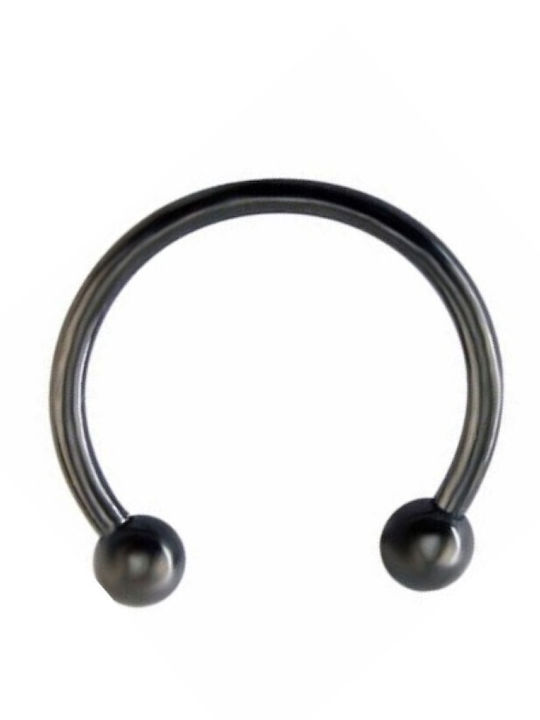 Steel Black Nose Piercing Screw 1