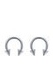 Steel Hypoallergenic Hoops 10mm Silver Pair