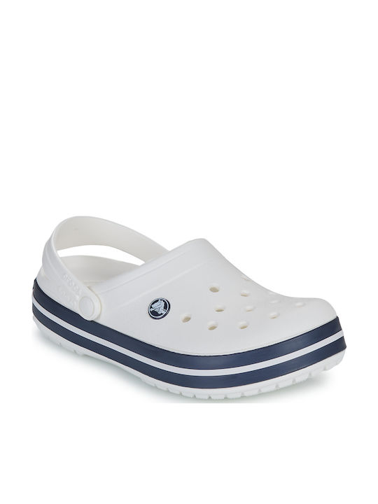 Crocs Crocband Damen Clogs Weiß