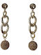 Mi-tu Exklusiv Damen Ohrringe Goldene Kette Strass 01.00461