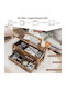 Rectangular Central Wooden Coffee Table with Lifting Mechanism and Brown Drawers W100xD50xH48cm