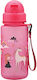 AlpinPro Kids Water Bottle Plastic with Straw F...