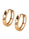 Ohrringe Reifen Rosa Gold 14k Sk1023