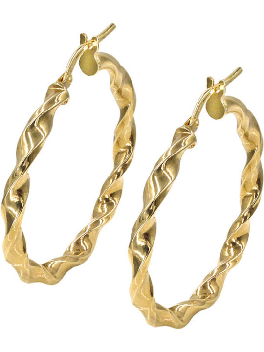14κ Gold Reifen Ohrringe Sk1008 14κ Gold Reifen Ohrringe Sk1008