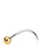 Blomdahl Ohrring Nasen Vergoldet Titan Kugelform 3mm 129c