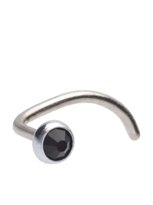Blomdahl 121c Silber Titan Schwarz Hypoallergen Ohrring Nase Titan & Kristall 3mm 1 Stück Blomdahl 121c Silber Titan Schwarz Hypoallergen Ohrring Nase Titan & Kristall 3mm 1 Stück