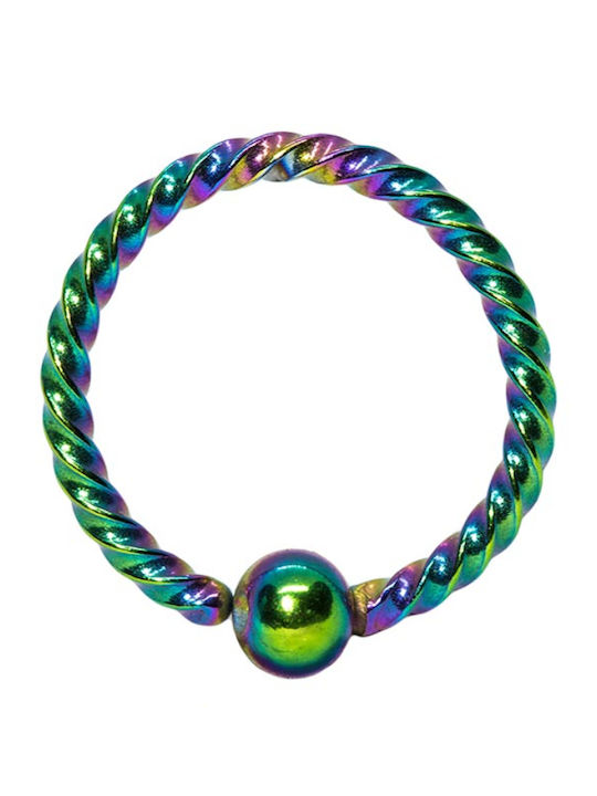 Piercing.gr Σκουλαρίκι Septum Μύτης από Ατσάλι 10 x 1.2mm