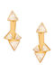 Silber Vergoldete Ohrringe Ear Jacket Dreiecke