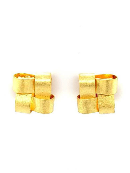 Ръчно Изработени Дамски Обици Studs Злато К14 585°