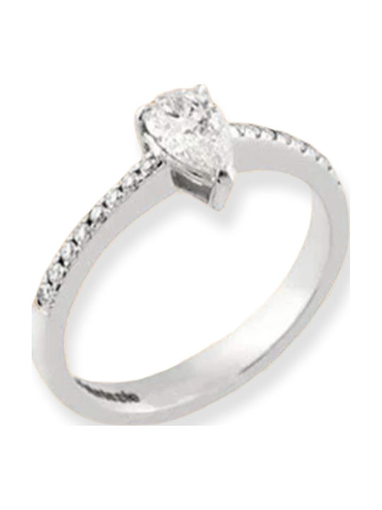 9K White Gold Pear Cut Zircon 9K White Gold Pear Cut Zircon