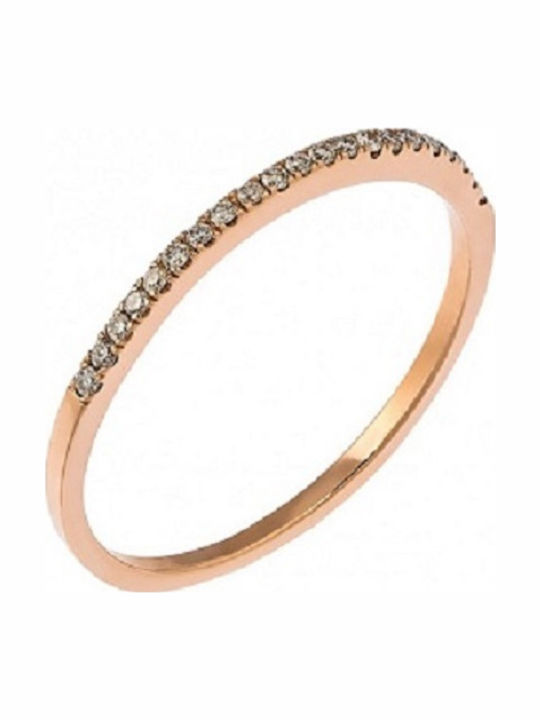 K9 Rosé Halbe Ewigkeitsring 1,1g Dicke 1,8mm Nr. 14 Oder 54