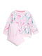 Kinder Trainingsanzüge Mit Bluse Rosa 2Stücke Sweat