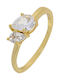 Princesilvero Ring Gold Silver 925 Stone 2zk-rg083-3