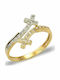 Goldring 9 Karat Zirkon Steine
