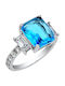 Sterling Silber Ring 925 Zirkon