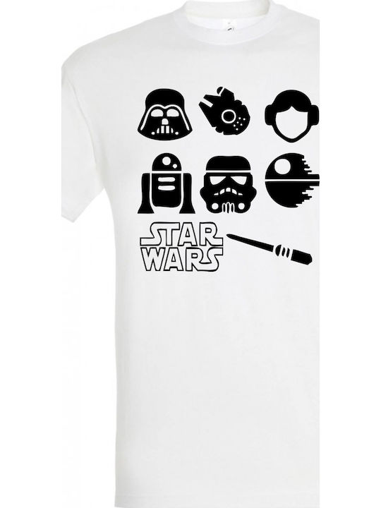 Tricou Bărbați Stedman Alb Design Star Wars Dp3699