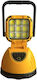 Solar Work Lamp Handle Flashlight Type Solar Panel Sturdy Versatile 20w Power Shock Resistant Black Yellow