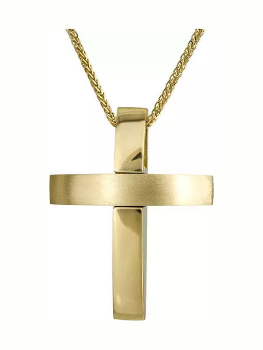 Taufkreuze mit Kette Gold Kreuz 18k Kette 024651c 024651c Gold 18 Karat
