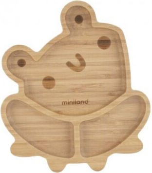 Miniland Παιδικό Πιάτο Φαγητού Frog από Bamboo
