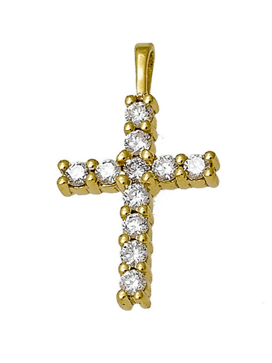 18K Gold Cross Diamonds Dc097 18K Gold Cross Diamonds Dc097