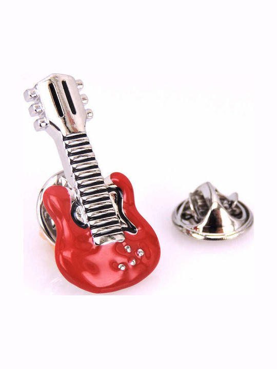 Rote Brosche Gitarre