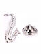 Silver Saxophone Pin