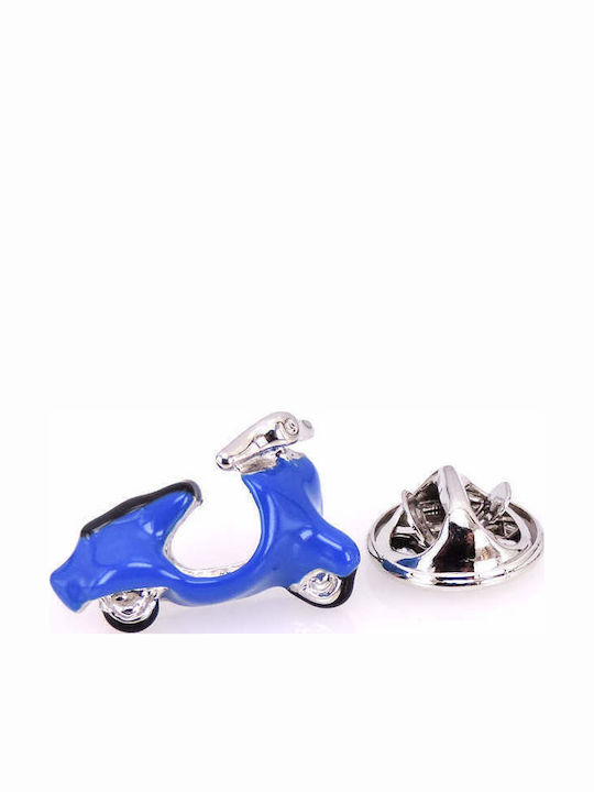 Blaues Brosche Vespa