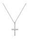 Silver Necklace 925 Cross