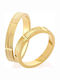 Set of Couple's Gold Wedding Rings 9 Carats Stergiadis S108