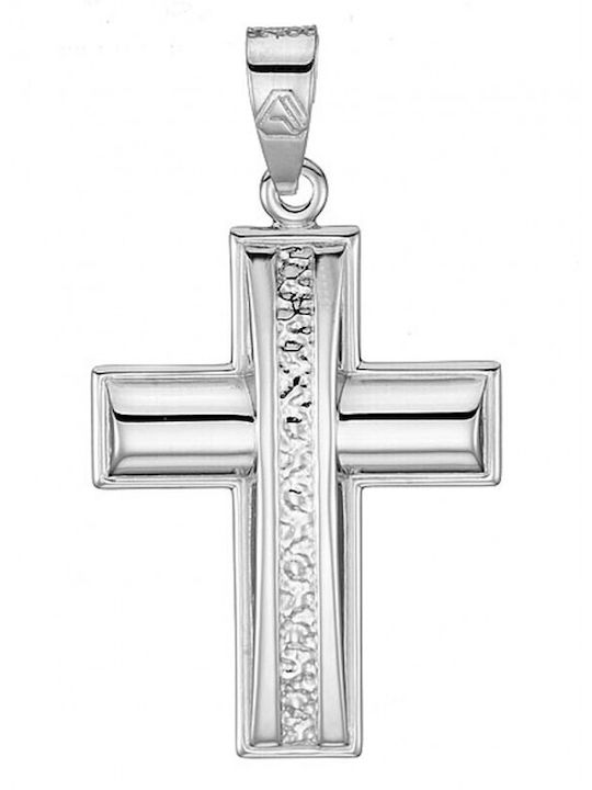 White Gold Cross St185 9 Carats