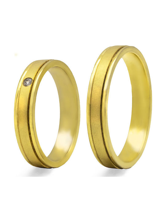 Set Inele De Nuntă Aurii 14k 10-04732-040