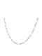 Apoline Kette Silber 5mm Halskette Edelstahl Stahl 316l 60 cm