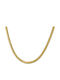 Fior Chain Gold 3mm Neck Chain Stainless Steel 316l 55 Cm
