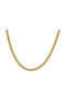 Micron Cubana Chain Gold 4mm Neck Chain Stainless Steel 316L 50 Cm