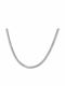 Fior Chain Silver 3mm Αλυσίδα Λαιμού Ανοξείδωτο Ατσάλι 316l 55 Cm