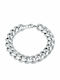 Clean Cubana Silver Bracelet 13mm Βραχιόλι Ανοξείδωτο Ατσάλι 316l 17-18 Cm