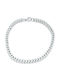 Sterling Silver Bracelet 4mm Stainless Steel Chain 316l 21-22 Cm