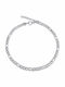 Figaro Silver Bracelet 3mm Stainless Steel 316L 19-20 Cm