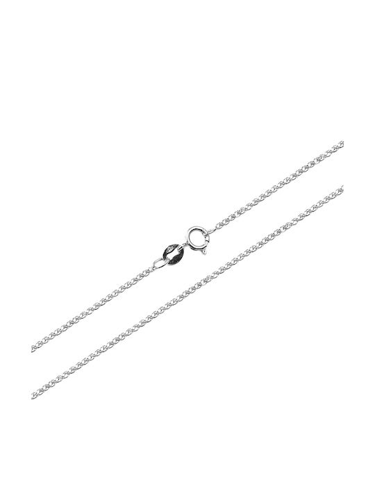 Al Oro Αλυσιδα Λευκοχρυση Κ9 40 Εκατοστών Alw-k9-40201