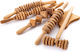 Maderotherapy Wooden Massage Tools Maderotherapy Set of 6 4x Massage Rollers 40cm 1x T-Roller 37x13cm 1x Spatula 33x16cm 1x 5 Centimeters