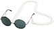 White Acrylic Eyeglass Chain 75cm
