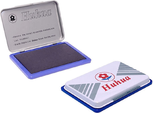 Huhua Large Ink Pad No2 Blue 12 Pieces