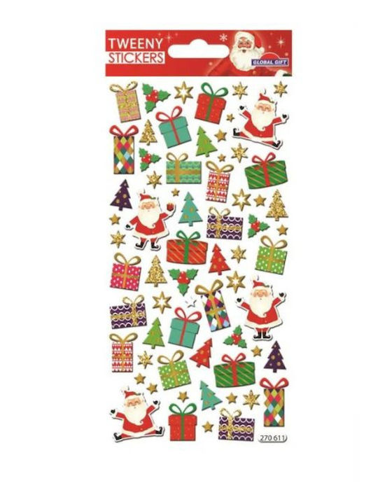 Tweeny Weihnachtsaufkleber 9x17,5cm Bärchen 270621