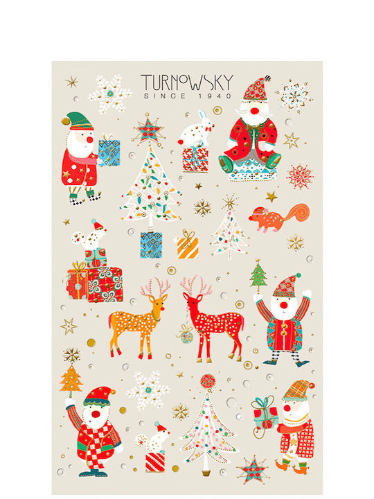 Bsb Stickers 1 Sheet 7.8x12.5cm Christmas Santa Claus
