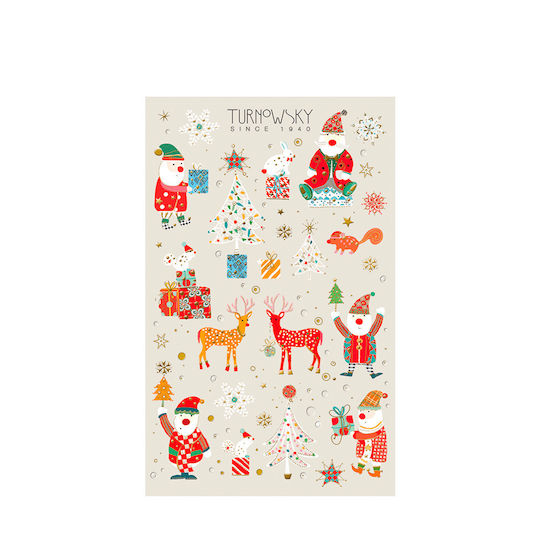 Bsb Weihnachtsaufkleber 1 Blatt 7,8x12,5cm Weihnachtsmann