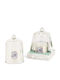 Heart & Home Christmas Glass Purple Candle