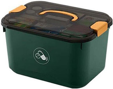 Cura Storage Box for Pharmaceutical Items Green 29x21x18cm