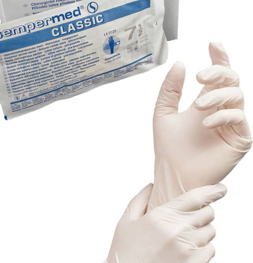 Chirurgische Sterile Untersuchungshandschuhe Pulverisiert Soft Touch Paar