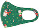 Christmas Fabric Mask Adults Snowman Green Clas...